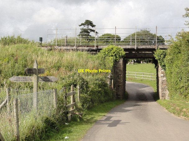 Photo 6"x4" Railway Bridge at the Entrance to Woodyhyde Campsite Harman's Cross c2011