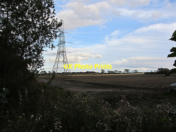 Photo 6"x4" Power line, Seton West Mains Cockenzie and Port Seton c2011