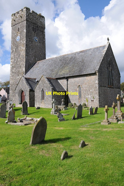 Photo 6"x4" Lamphey church Lamphey c2011