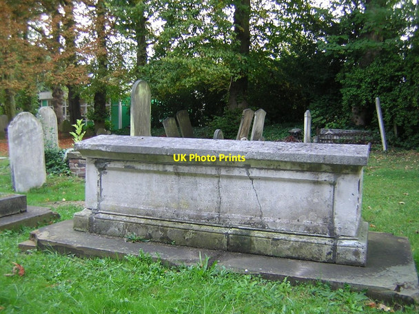 Photo 6"x4" All Saints Church, Upper Norwood: grave of George de Sidenham Penge c2011