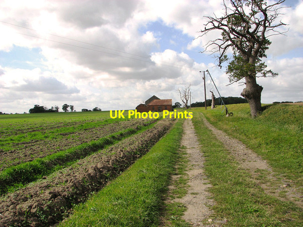 Photo 6"x4" Footpath to Low Barn, Denham Denham\/TM1974 c2011