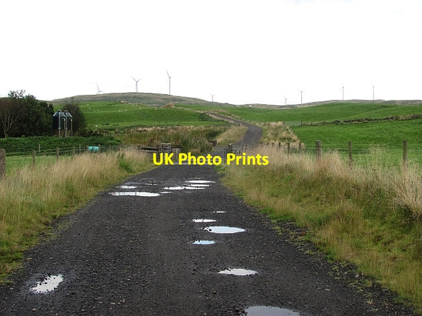 Photo 6"x4" Wind farm access route, Todholes Todholes\/NS6786 c2011