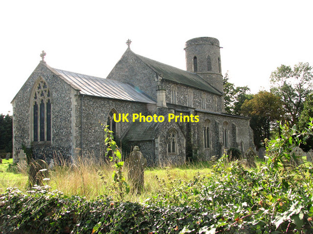 Photo 6"x4" St Andrew's church in Weybread Weybread c2011