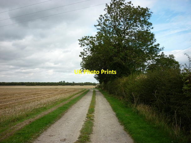 Photo 6"x4" A farm track leading to Weel Road Beverley c2011