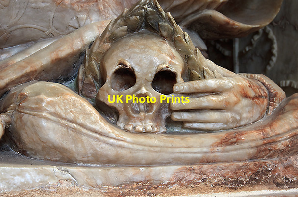 Photo 6"x4" William Uvedale tomb & monument - St Nicholas's church, Wickham (detail - 2) Wickham\/SU5711 c2011