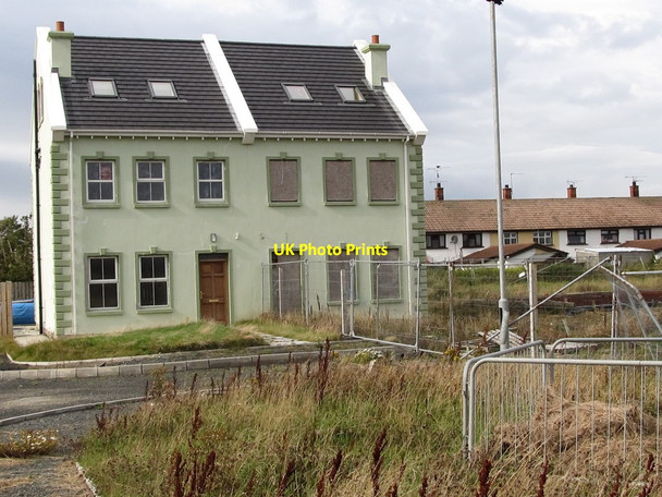 Photo 6"x4" Semi-finished housing estate at Ardglass Ardglass c2011