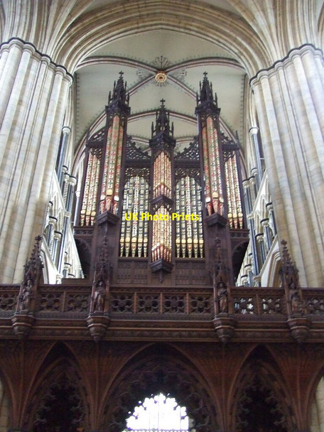 Photo 6"x4" Organ in Beverley Minster (Front View) Beverley c2011