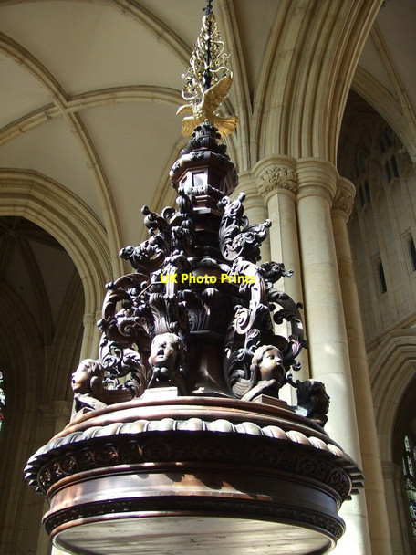 Photo 6"x4" Georgian Font Cover, Beverley minster Beverley c2011