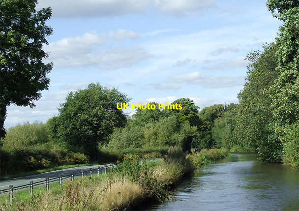 Photo 6"x4" Canal and road north of Penkridge, Staffordshire Dunston\/SJ9217 c2011