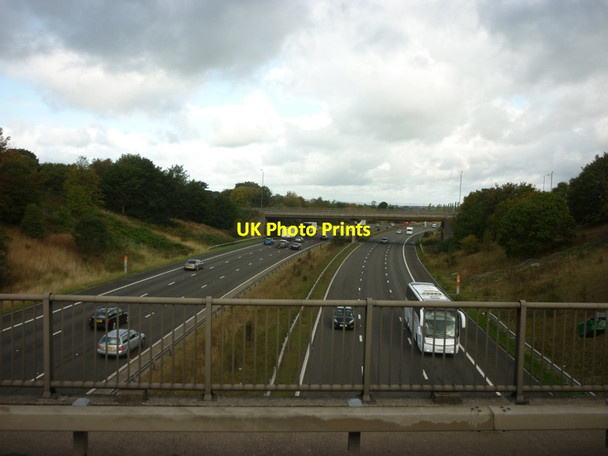 Photo 6"x4" Looking north along the M1 from junction 28, A38 South Normanton c2011