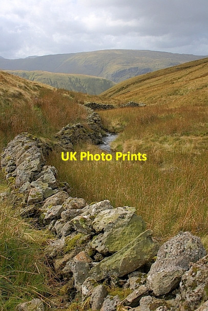 Photo 6"x4" Dry Stone Wall, Raise Beck Town Head\/NY3309 c2011