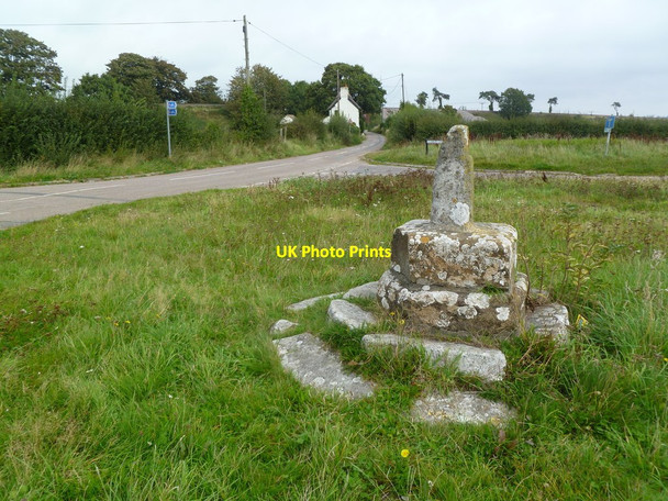 Photo 6"x4" Somerford, wayside cross Christchurch\/SZ1592 c2011