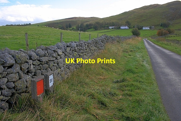 Photo 6"x4" Valve Markers on the Road to Ulcat Row Ulcat Row c2011