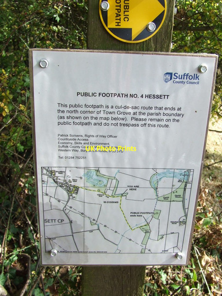 Photo 6"x4" Cul-De-Sac Footpath Drinkstone\/TL9561 c2011