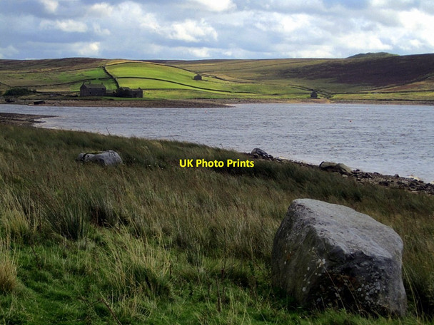 Photo 6"x4" East end of Grimwith Reservoir Skyreholme c2011