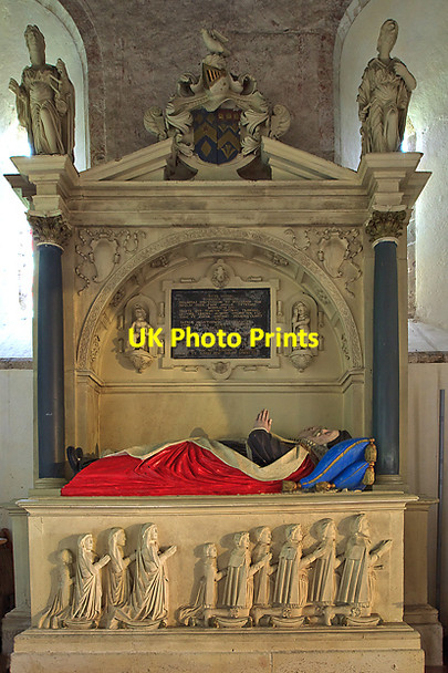 Photo 6"x4" Tomb of Sir Nicholas Hyde - All Saints church, Catherington Horndean\/SU7013 c2011