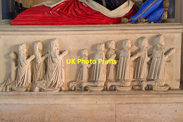 Photo 6"x4" Tomb of Sir Nicholas Hyde - All Saints church, Catherington (detail - 2) Horndean\/SU7013 c2011