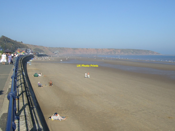 Photo 6"x4" Filey Sands towards Filey Brig Filey c2011