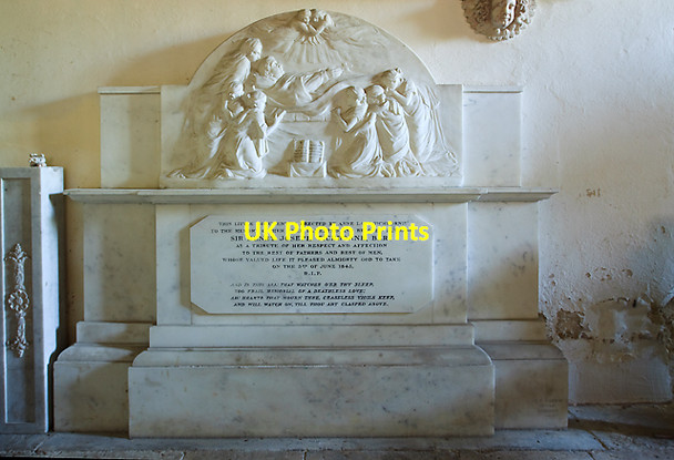 Photo 6"x4" Sir Henry Tichborne monument - St Andrew's church, Tichborne Ovington\/SU5631 c2011