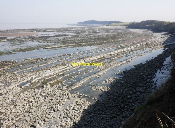 Photo 6"x4" Wave cut platform, Bridgwater Bay East Quantoxhead c2011