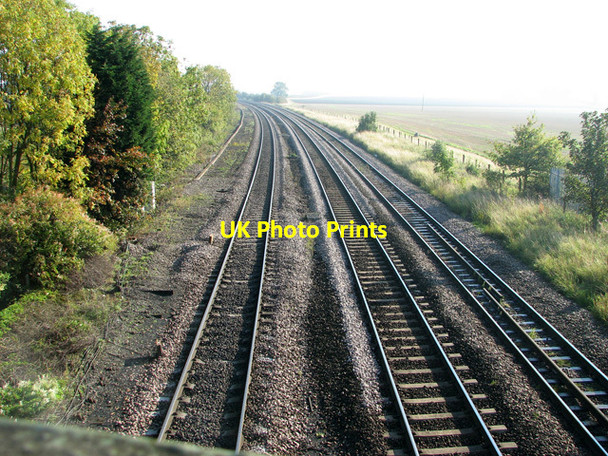 Photo 6"x4" Railway line through new Barnetby Melton Ross c2011