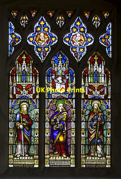 Photo 6"x4" Stained glass, St Mary, Westwell, Kent Dunn Street\/TQ9948 c2011