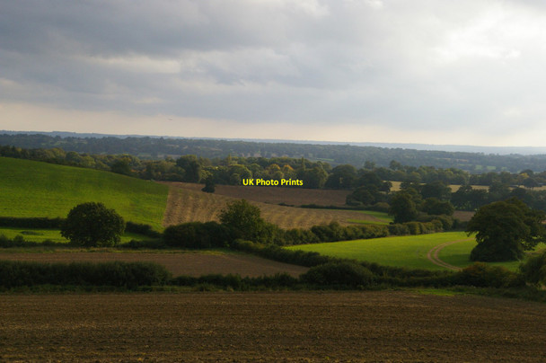 Photo 6"x4" Looking south-east off the Greensand Way, near Coldharbour Farm Bletchingley c2011