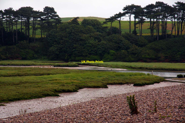 Photo 6"x4" Looking towards the Otter Estuary Nature Reserve Budleigh Salterton c2011