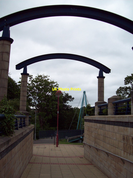 Photo 6"x4" Archways leading to bridge over the Almond Livingston c2009