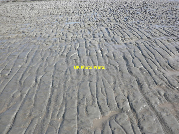 Photo 6"x4" Striations in the wave-cut rock, near Quantock's Head East Quantoxhead c2011