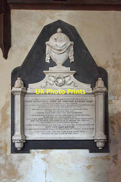 Photo 6"x4" Memorial to Mary Knight - St Nicholas' church, Chawton Alton\/SU7139 c2011