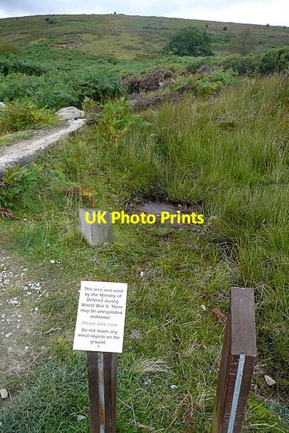 Photo 6"x4" Notice at the entrance to Wheeldale Plantation Goathland c2011