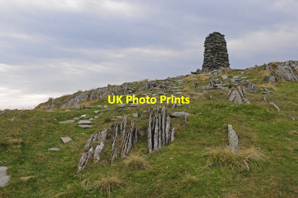 Photo 6"x4" Cairn on High Bakestones Rydal c2011