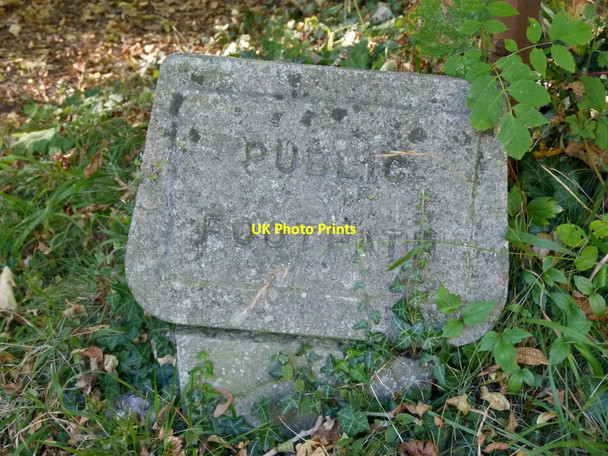 Photo 6"x4" Public Footpath Caterham c2011