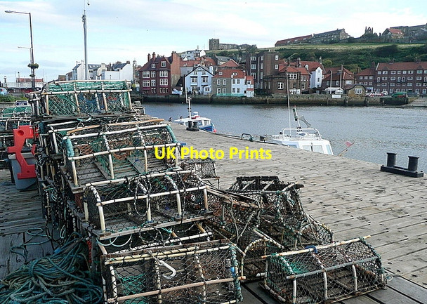 Photo 6"x4" Fishing equipment at Endeavour wharf Whitby\/NZ8910 c2011