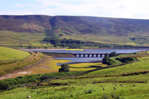 Photo 6"x4" Looking over fields towards Woodhead Reservoir Crowden\/SK0799 c2011
