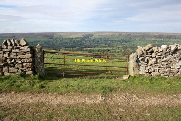 Photo 6"x4" View over Harrow Ridge from Flint Lane West Witton c2011
