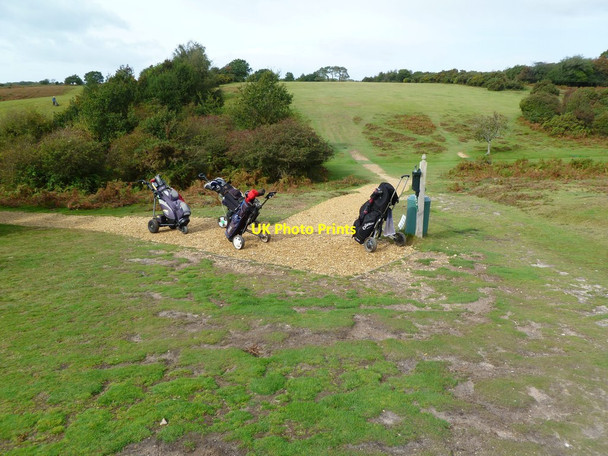 Photo 6"x4" Burley, golf course Bisterne Close c2011