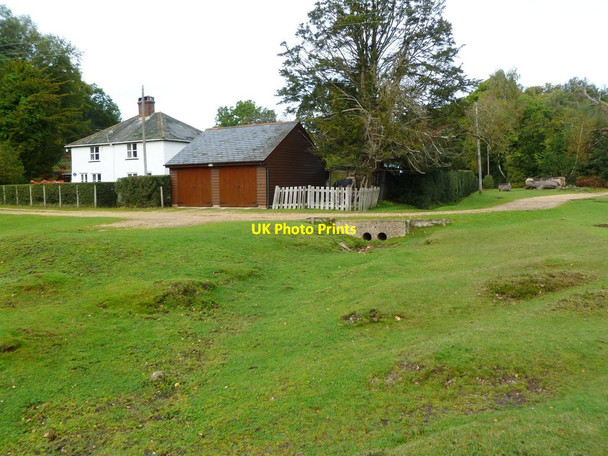 Photo 6"x4" Burley, road bridge Bisterne Close c2011