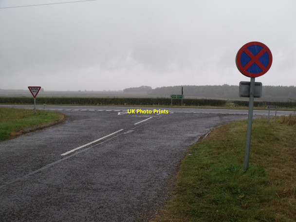 Photo 6"x4" Junction of Hungram Lane with A158 Baumber c2011