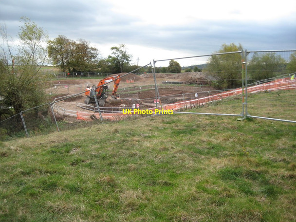 Photo 6"x4" Flood defence work, Kempsey Pixham\/SO8448 c2011