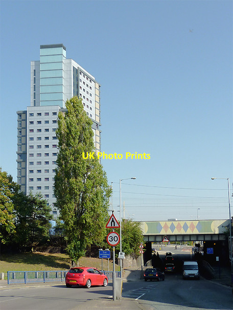Photo 6"x4" Wednesfield Road and Victoria Tower, Wolverhampton Wolverhampton c2011
