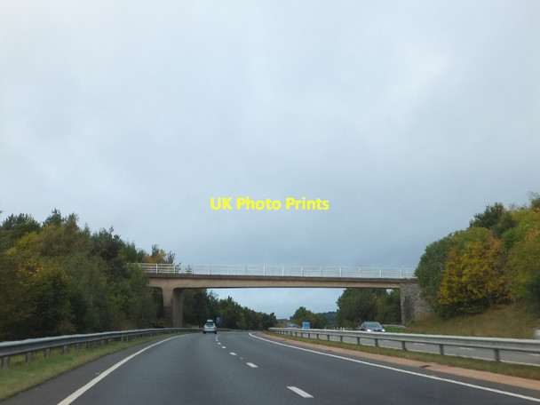 Photo 6"x4" Cutteridge Lane bridge over A30 Halsfordwood c2011
