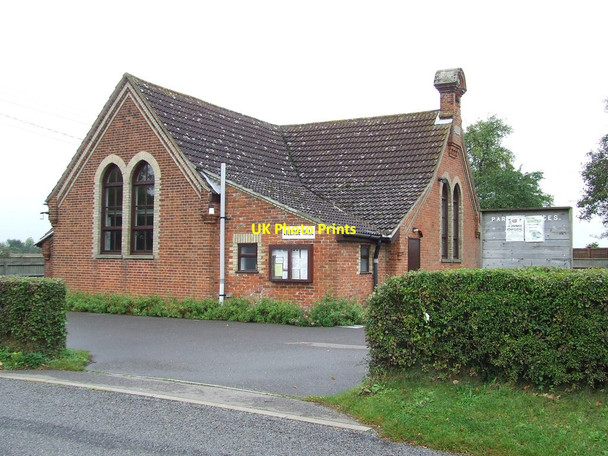 Photo 6"x4" Village Hall Buxhall c2011
