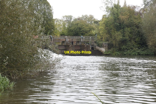 Photo 6"x4" A second weir Culham c2011