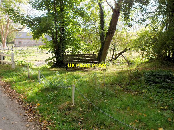 Photo 6"x4" Seat by the river Bishopstone\/SU0725 c2011