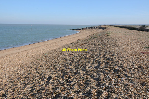 Photo 6"x4" Beach near Reculver Reculver c2011