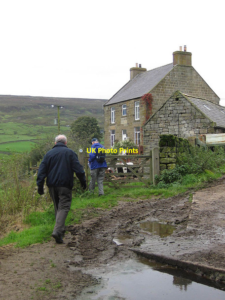Photo 6"x4" Walkers arrive at Dale Head Farm Thorgill c2011