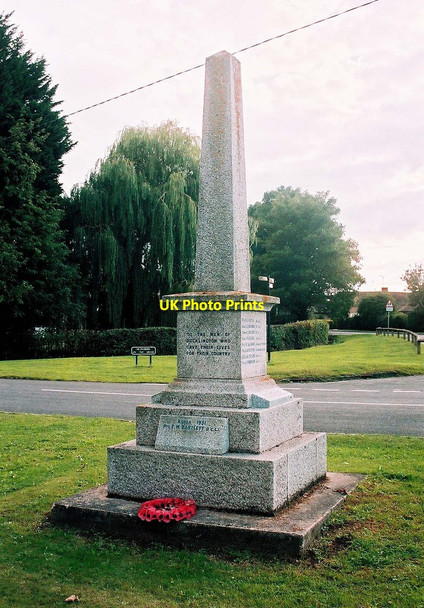 Photo 6"x4" Ducklington Parish War Memorial - northeast side, Standlake Road, Ducklington Witney c2011