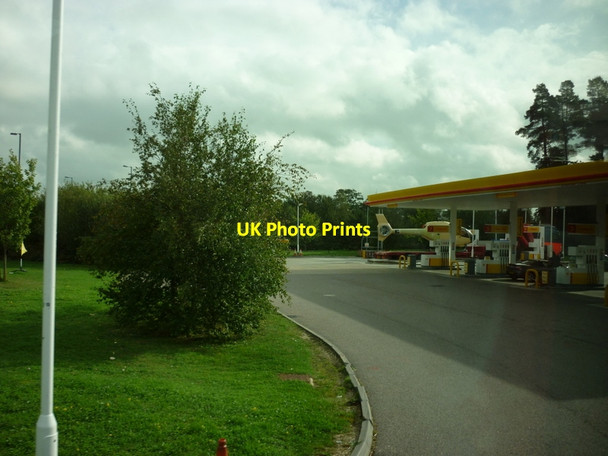 Photo 6"x4" An helicopter at Sutton Scotney Services Sutton Scotney c2011